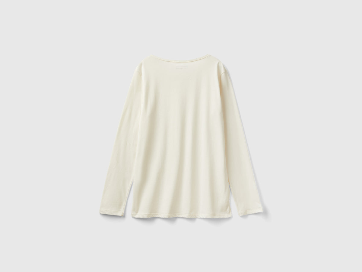 T-shirt in cotone a fibra lunga