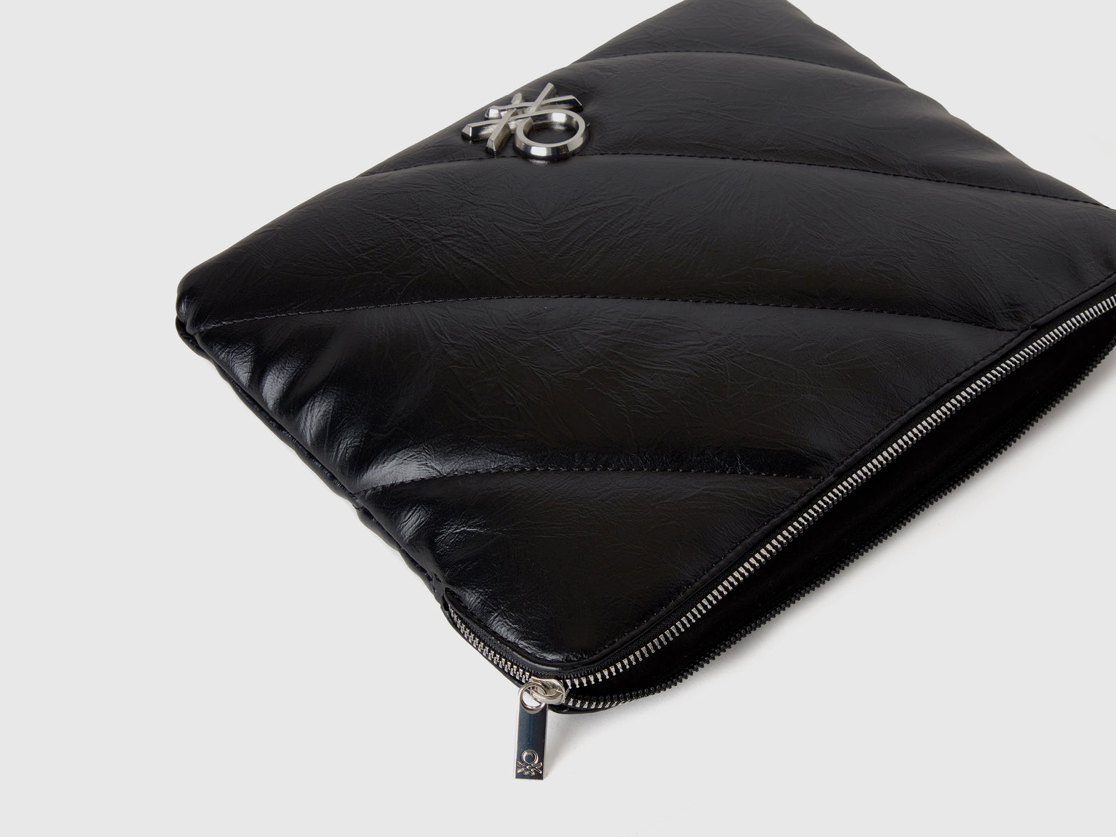 Custodia tablet in tessuto spalmato da donna nero 3 | Benetton Outlet