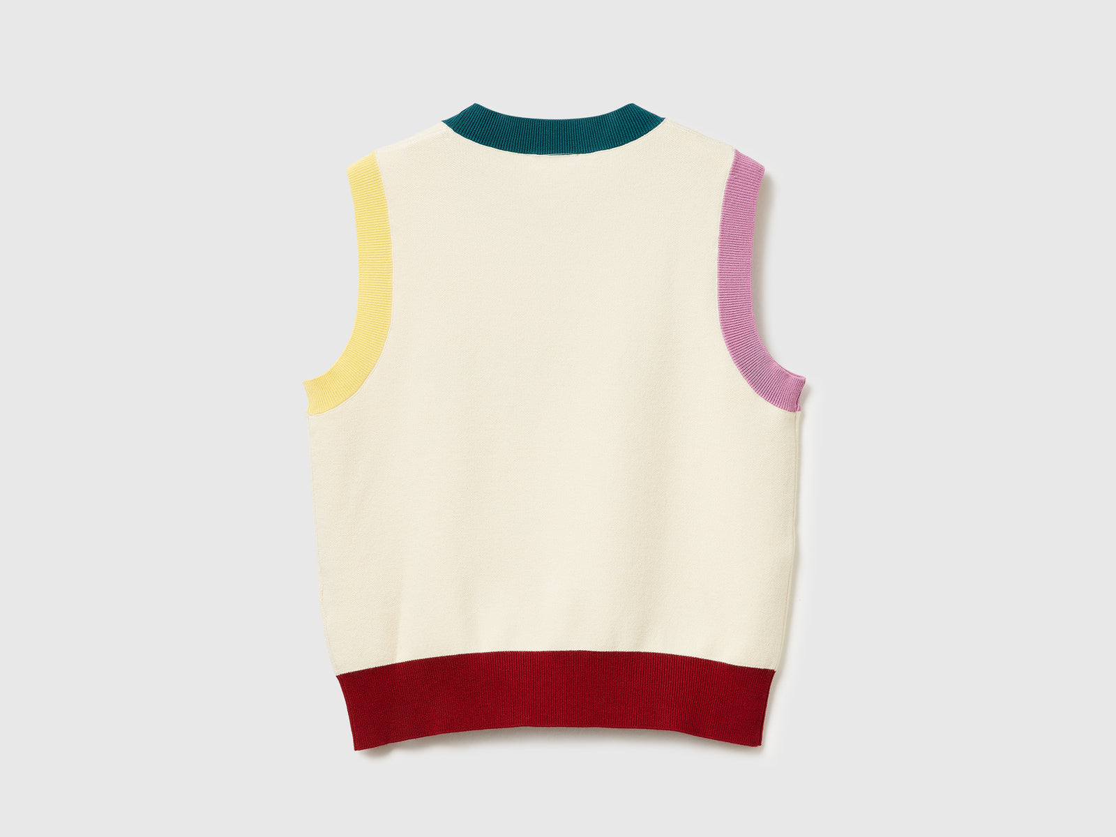 Gilet con ricamo Coco Capitán da donna bianco panna 2 | Benetton Outlet