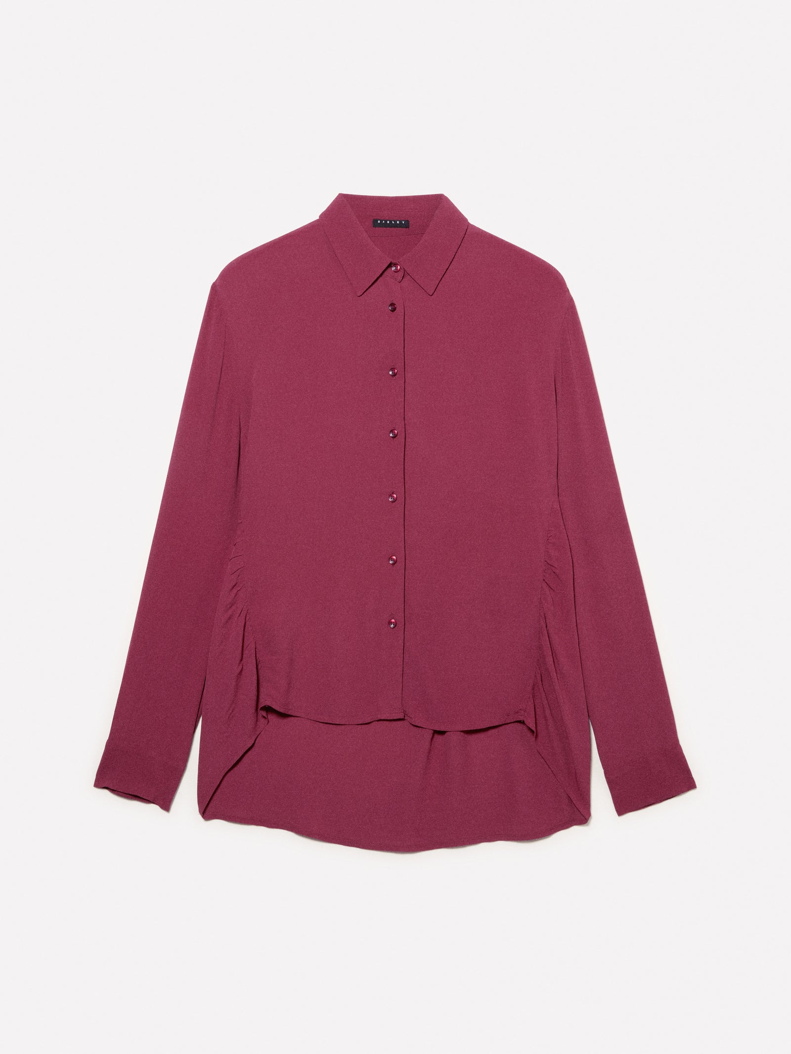 Camicia over fit da donna bordeaux | Sisley Outlet