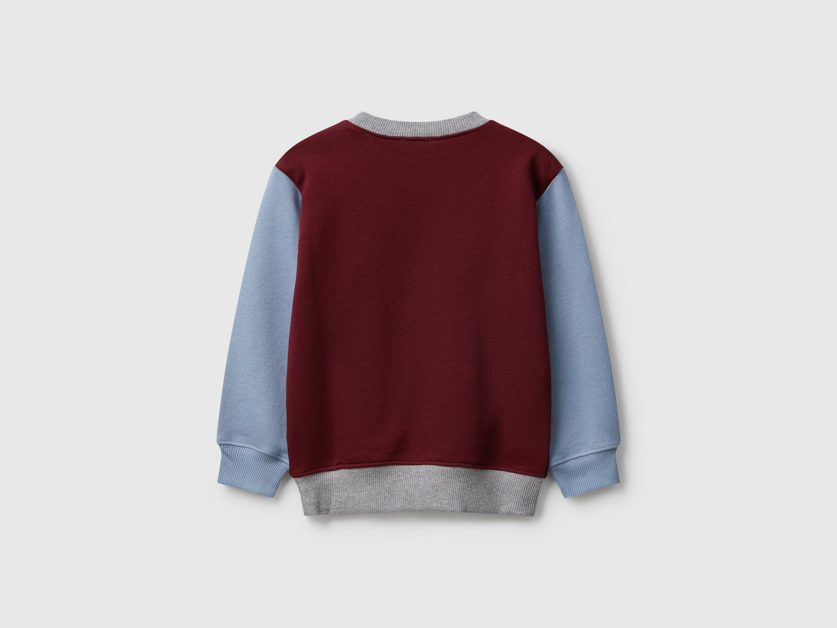 Felpa regular fit con stampa