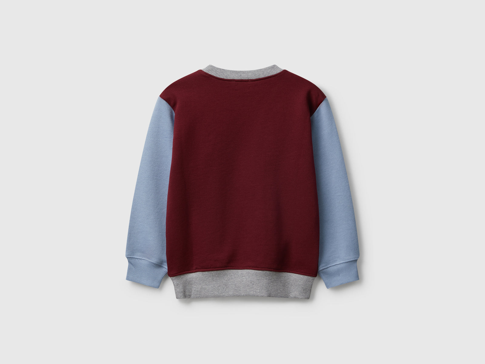 Felpa regular fit con stampa da bimbo bordeaux 2 | Benetton Outlet