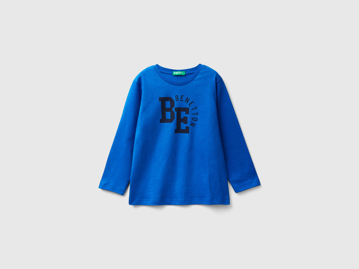 T-shirt manica lunga con logo da bimbo bluette | Benetton Outlet