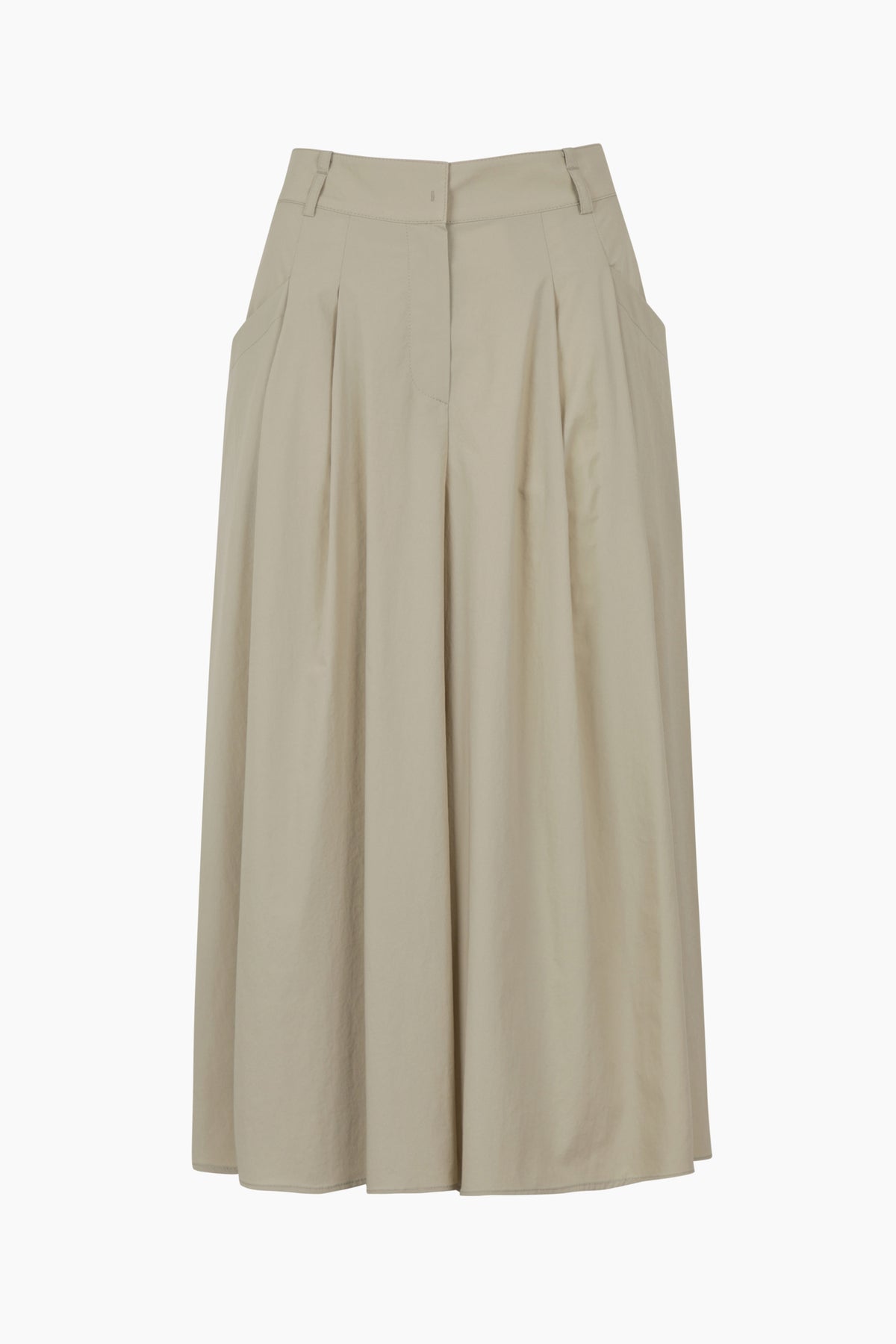 Pantaloni ampi cropped chiaro