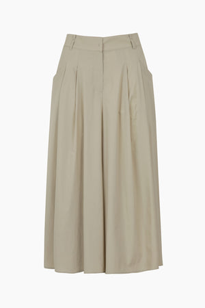 Pantaloni ampi cropped chiaro