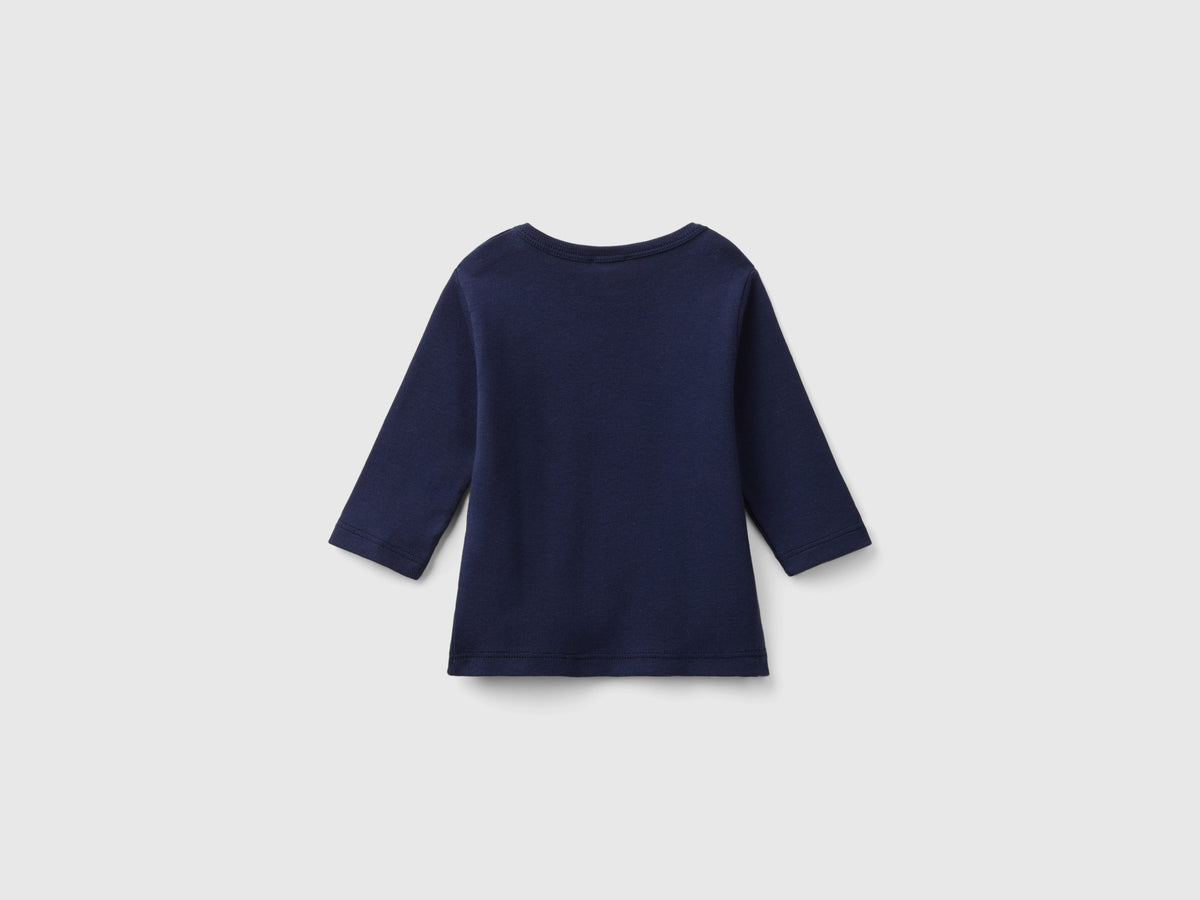 T-shirt manica lunga 100% cotone bio
