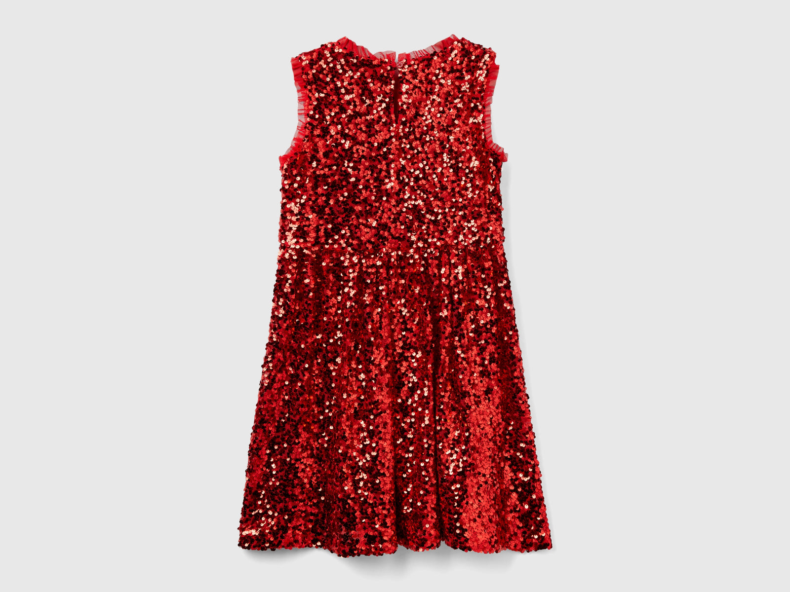 Sequin dress da bambina rosso 2 | Benetton Outlet