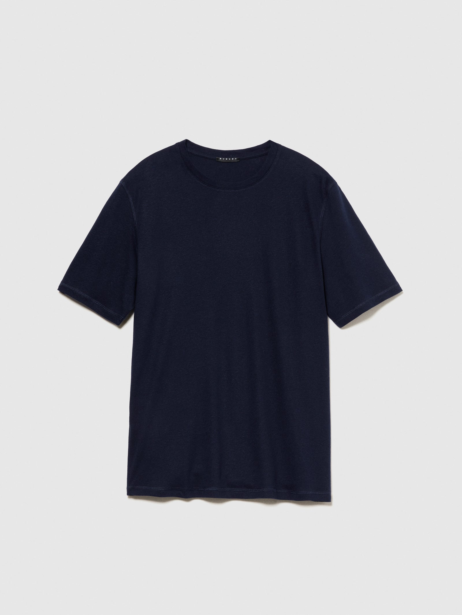 T-shirt girocollo da uomo blu scuro | Sisley Outlet