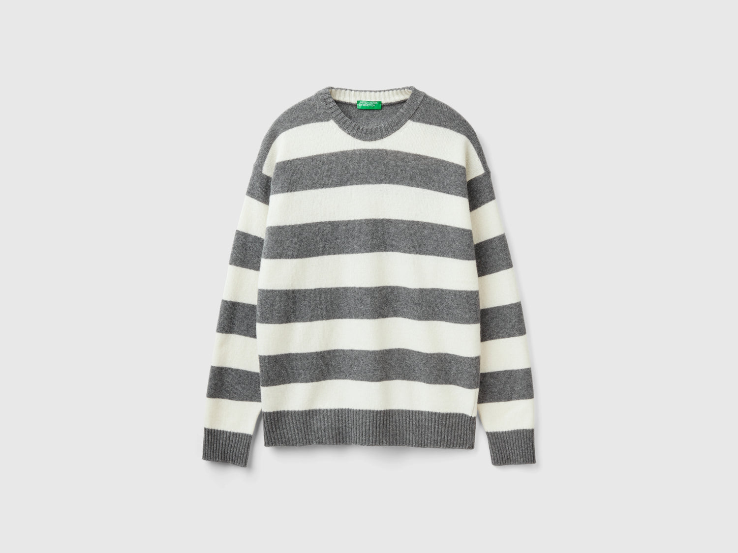 Maglione a righe in misto lana da uomo multi-color | Benetton Outlet