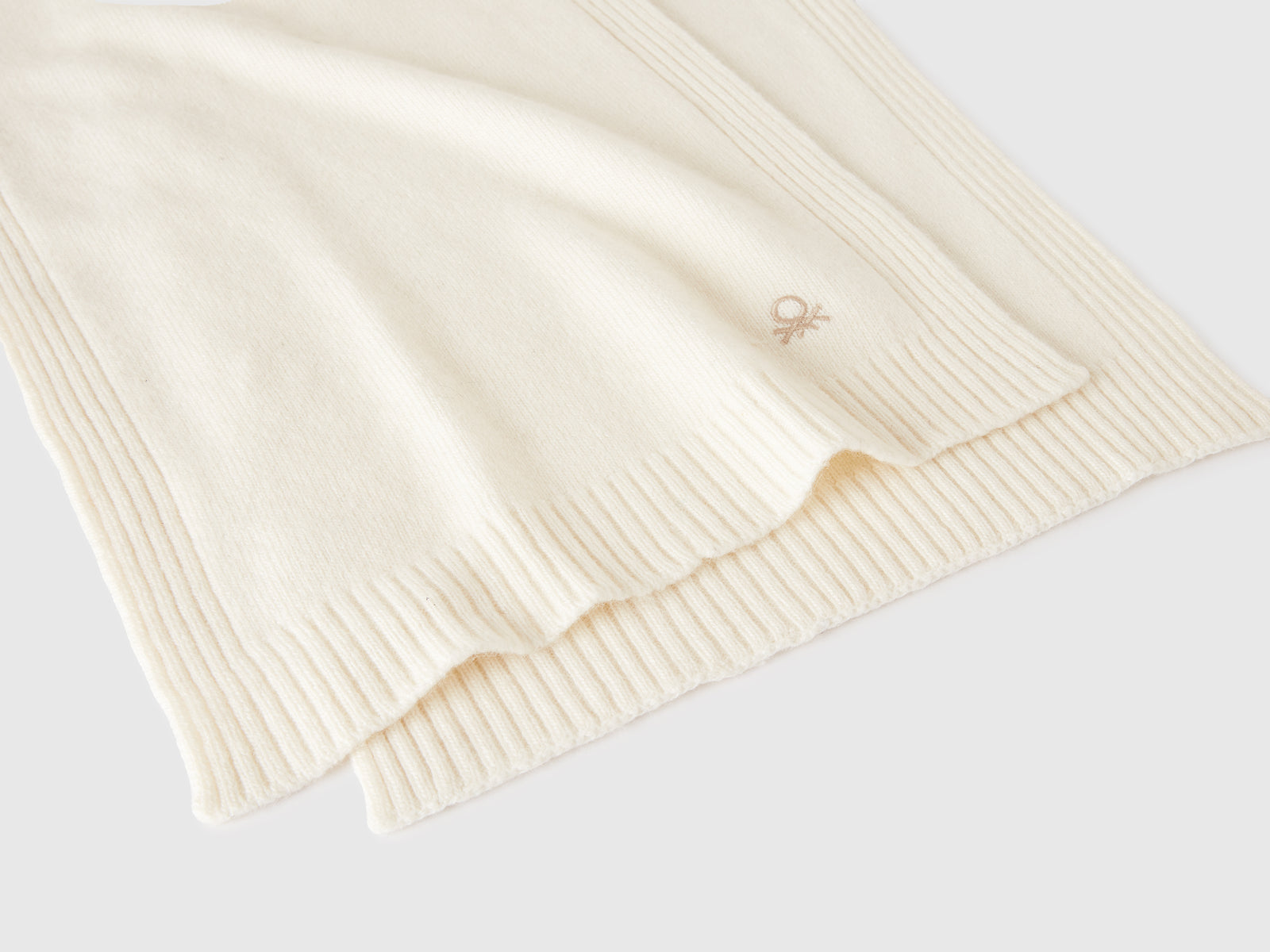 Sciarpa in misto cashmere da donna bianco panna 2 | Benetton Outlet