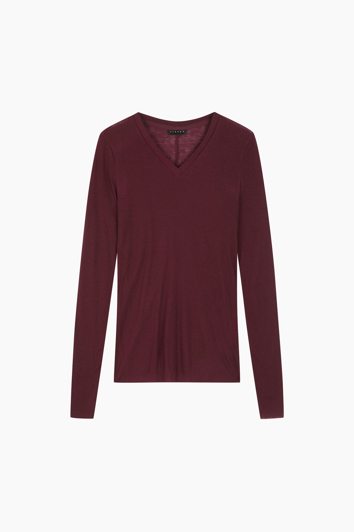 T-shirt scollo a V aderente