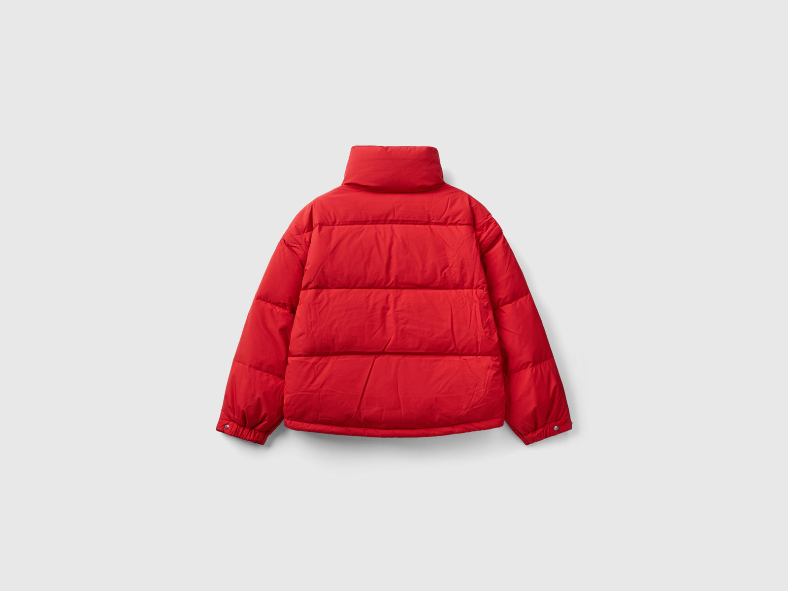 Piumino corto con maniche staccabili da donna rosso 2 | Benetton Outlet