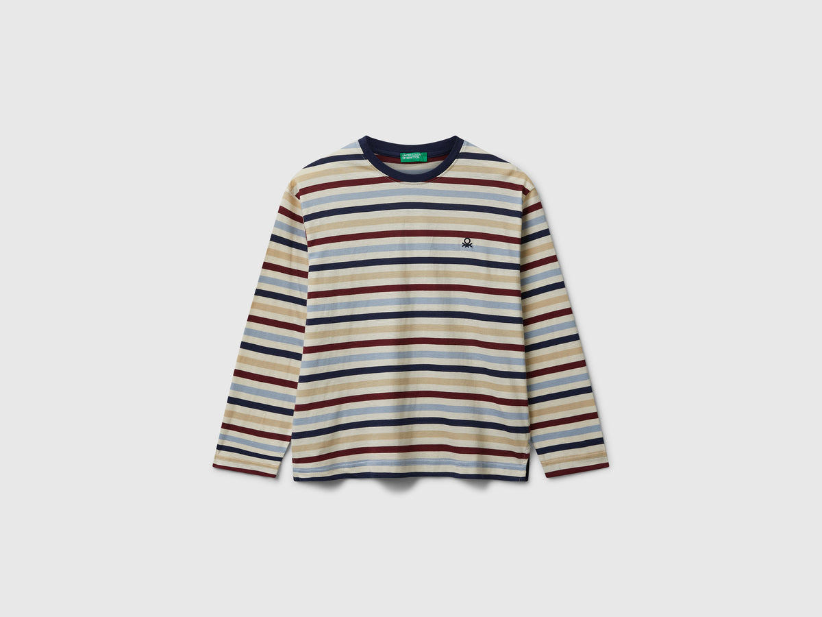 T-shirt manica lunga a righe