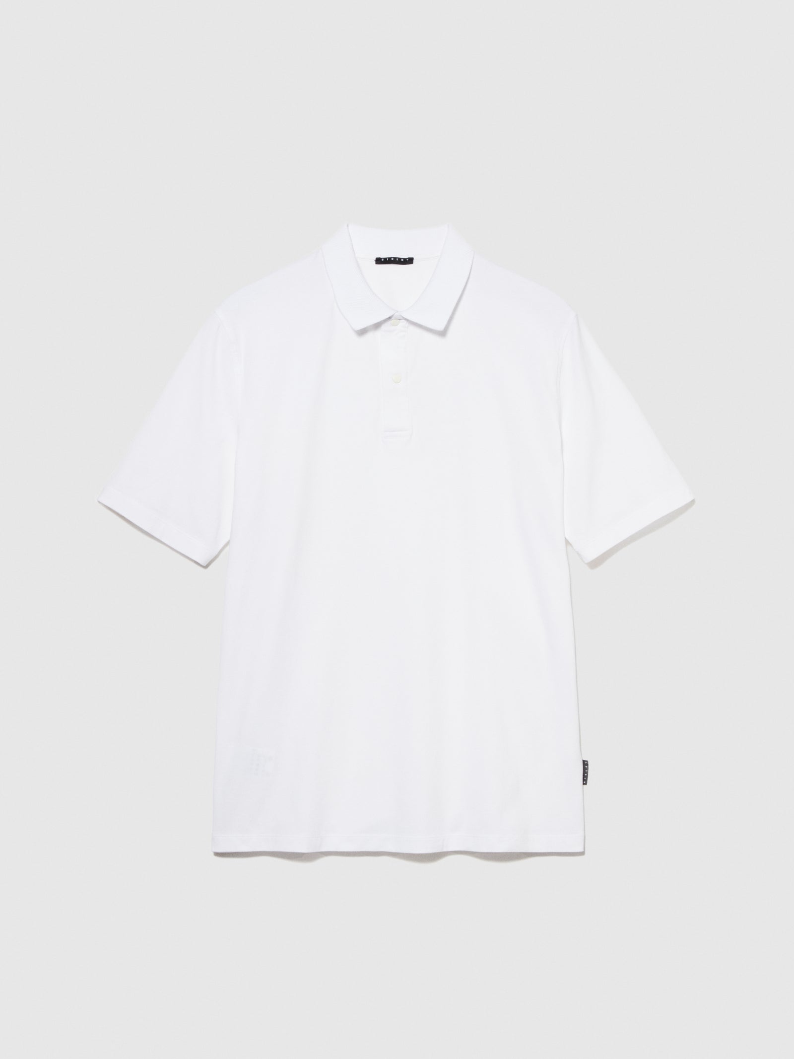 Polo regular fit da uomo bianco | Sisley Outlet