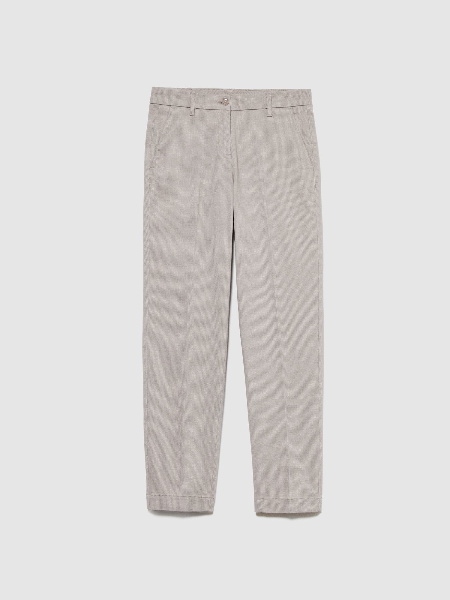 Chino a sigaretta da donna tortora | Sisley Outlet