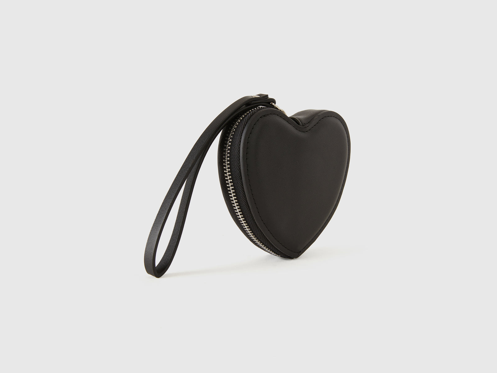 Portamonete cuore da donna nero 2 | Benetton Outlet