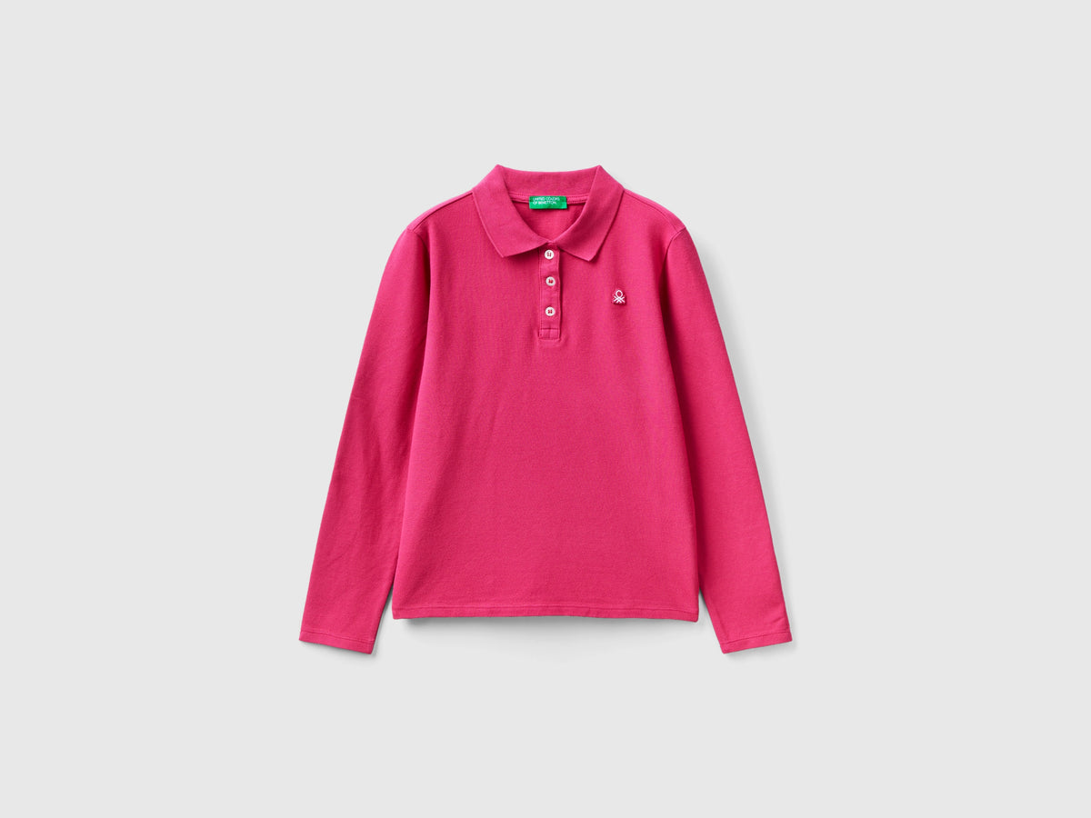 Polo manica lunga in cotone bio