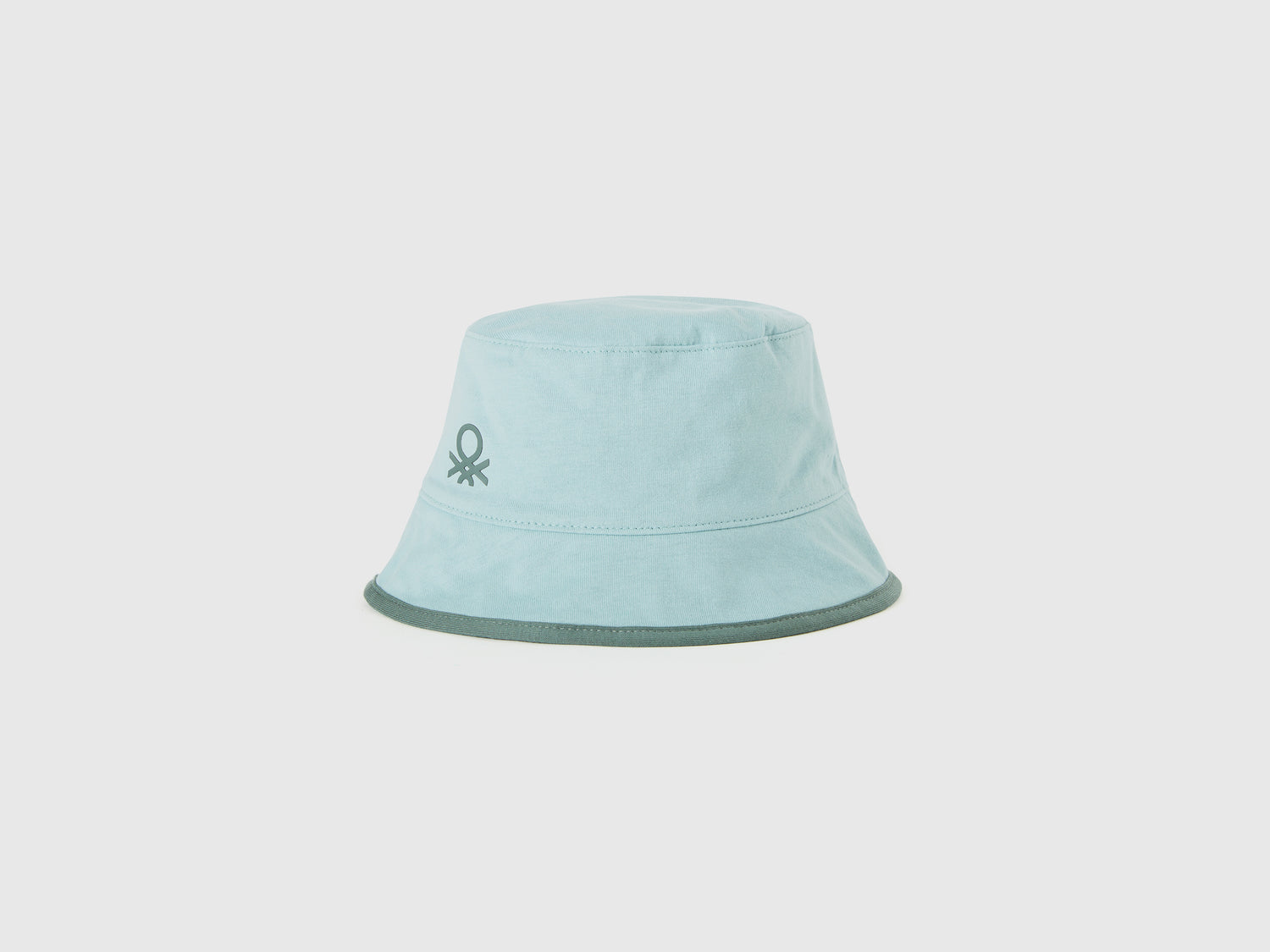 Cappello reversibile con stampa foglie da bimbo verde chiaro | Benetton Outlet