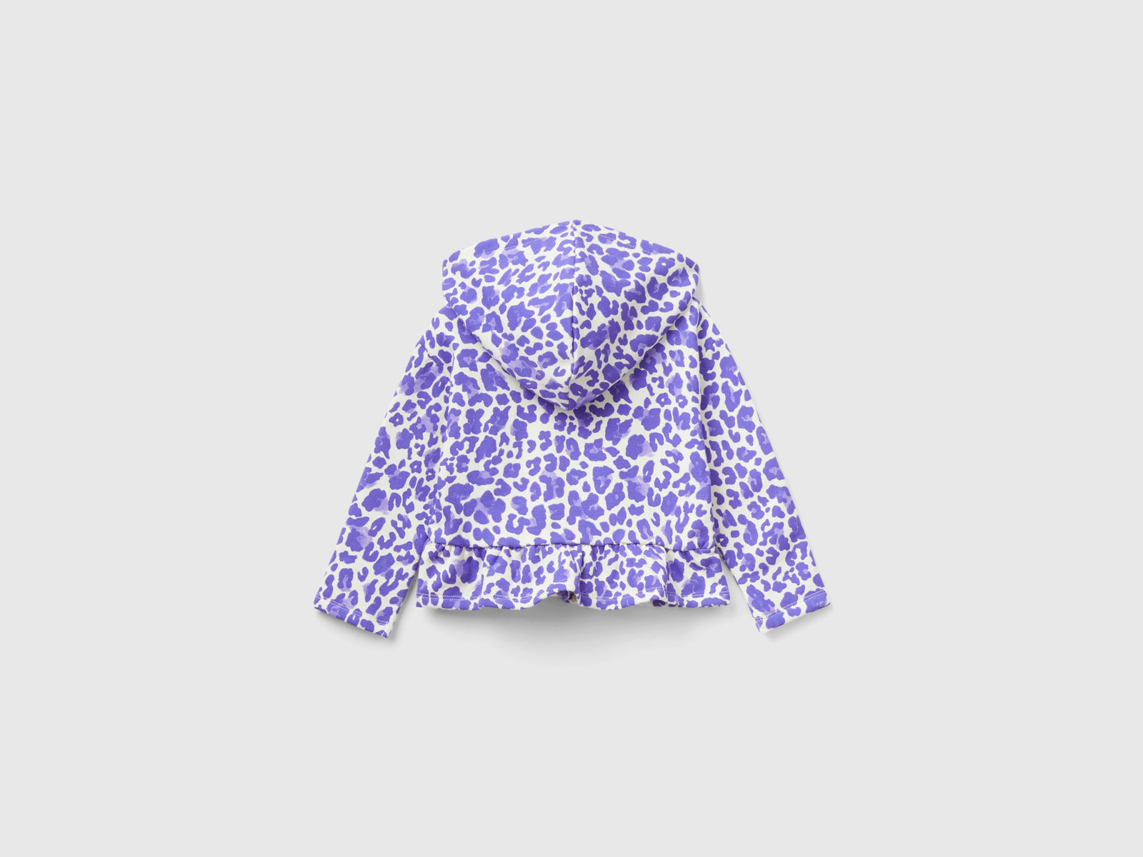 Felpa animalier con balza da bimba multi-color 2 | Benetton Outlet