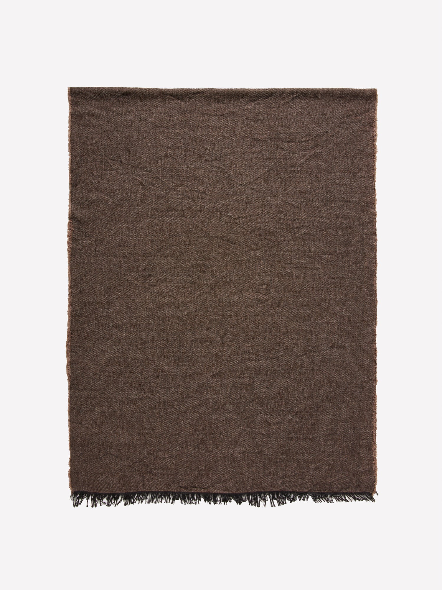 Sciarpa sfrangiata da uomo marrone | Sisley Outlet