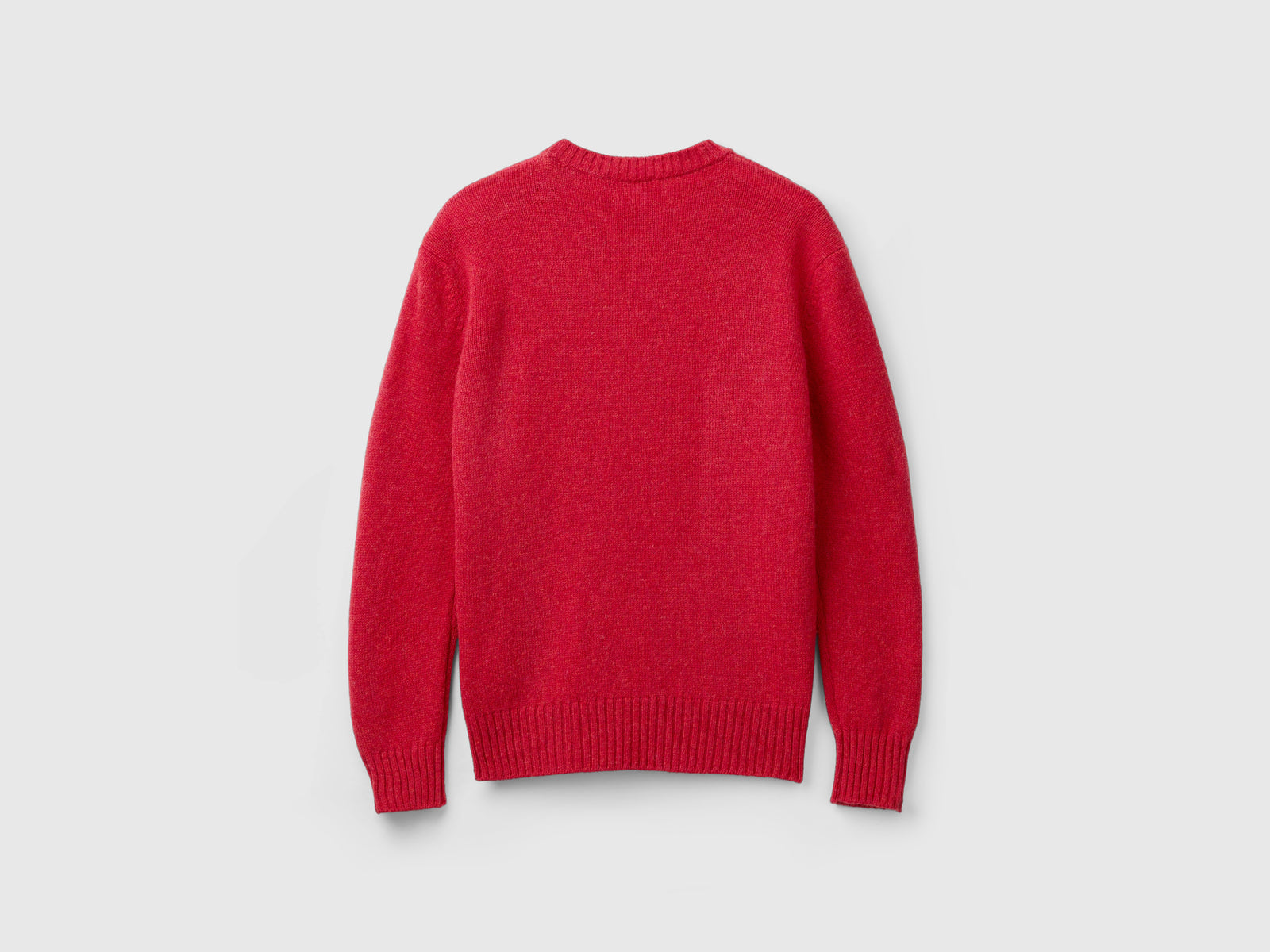 Maglia in pura lana Shetland da donna rosso 2 | Benetton Outlet
