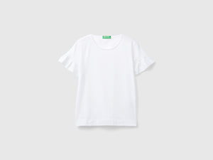 T-shirt con manica rouches
