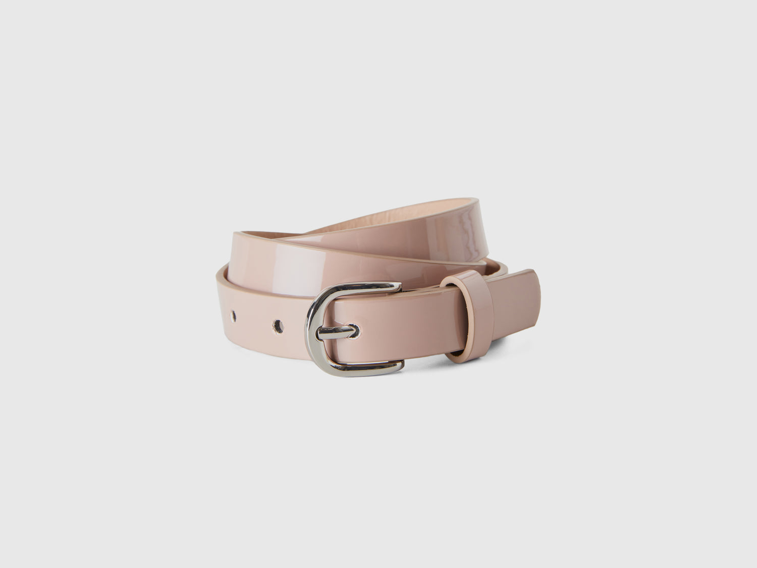 Cintura lucida da bambina rosa tenue | Benetton Outlet