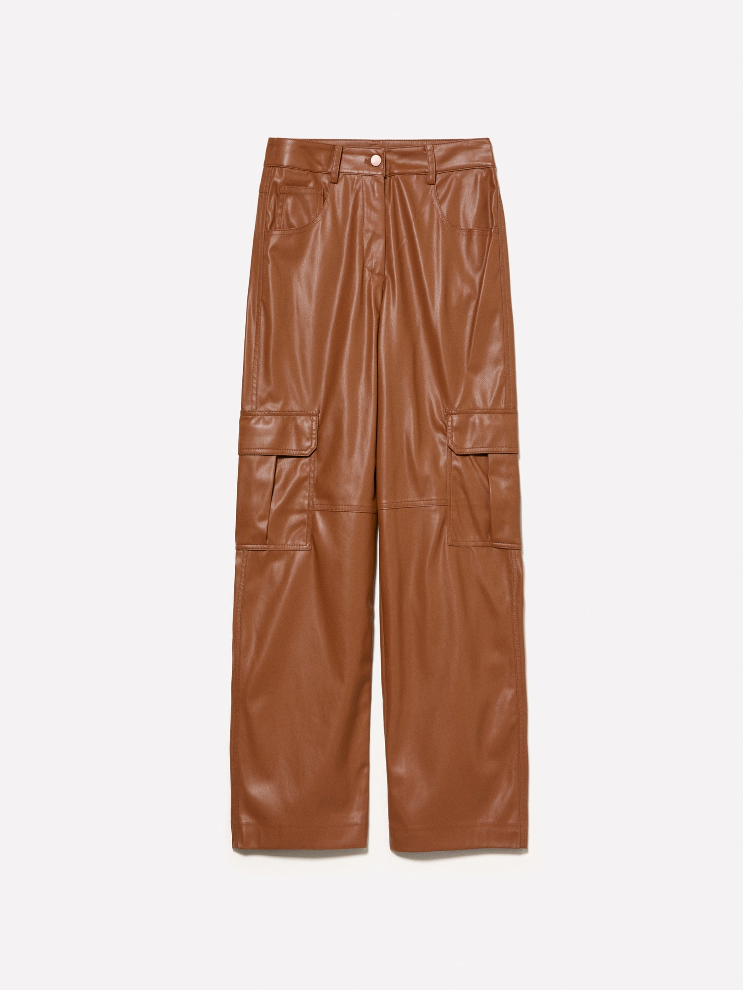 Pantaloni cargo straight fit da donna cammello | Sisley Outlet