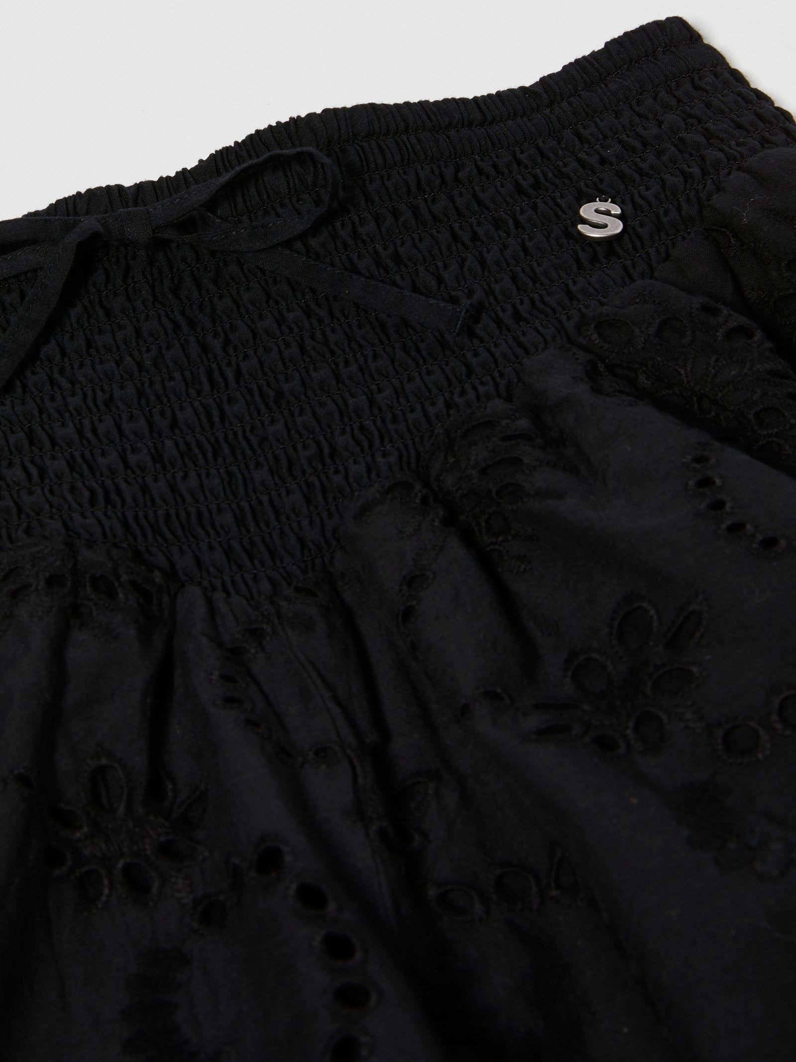 Shorts ricamati da bambina nero 2 | Sisley young Outlet
