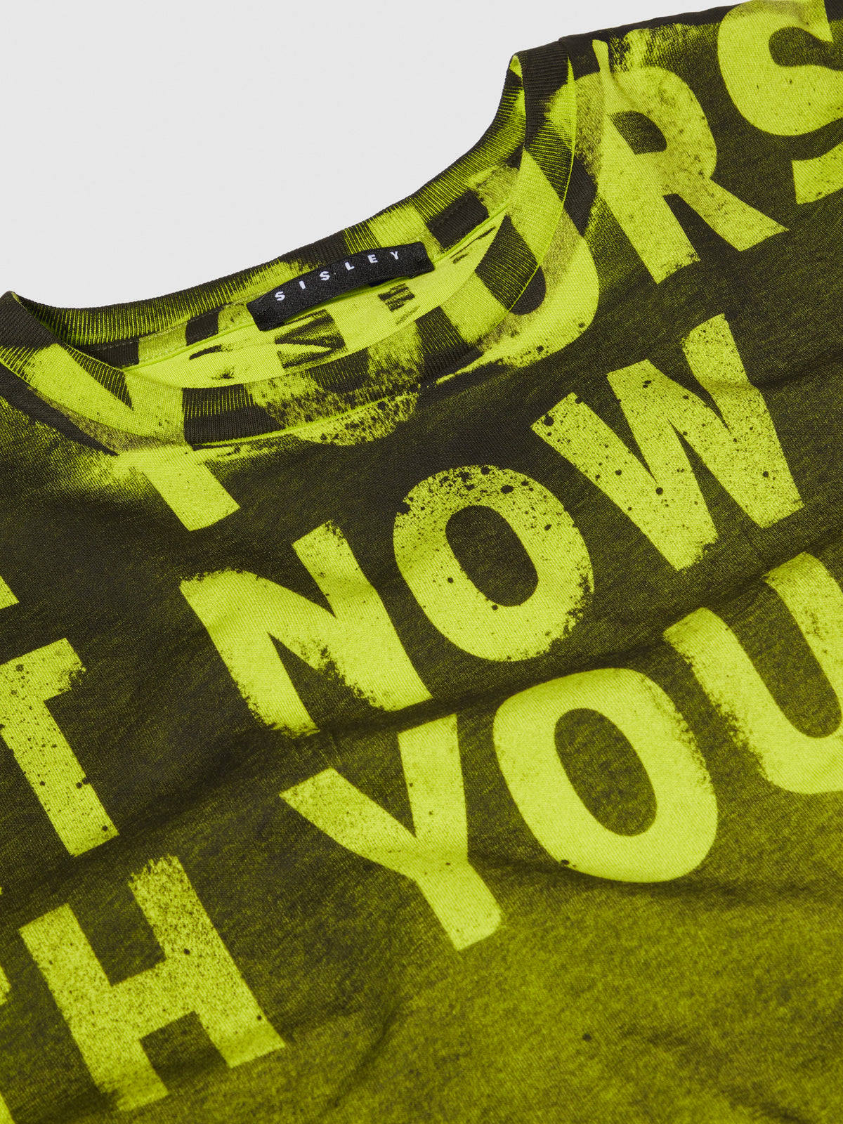 T-shirt effetto sfumato