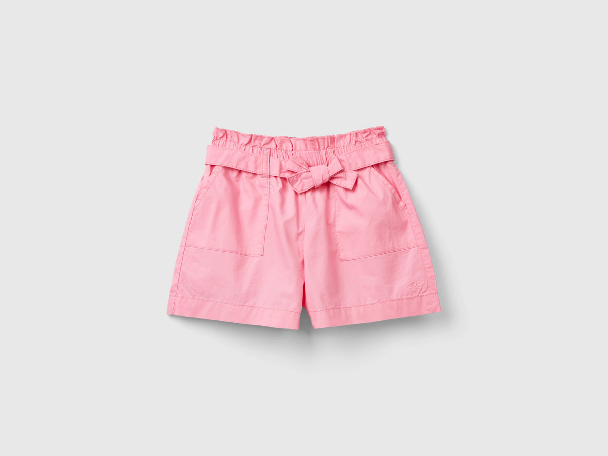 Pantaloni corti paperbag