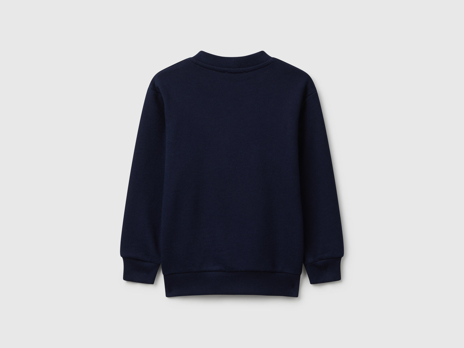 Felpa manica lunga con stampa da bimbo blu scuro 2 | Benetton Outlet