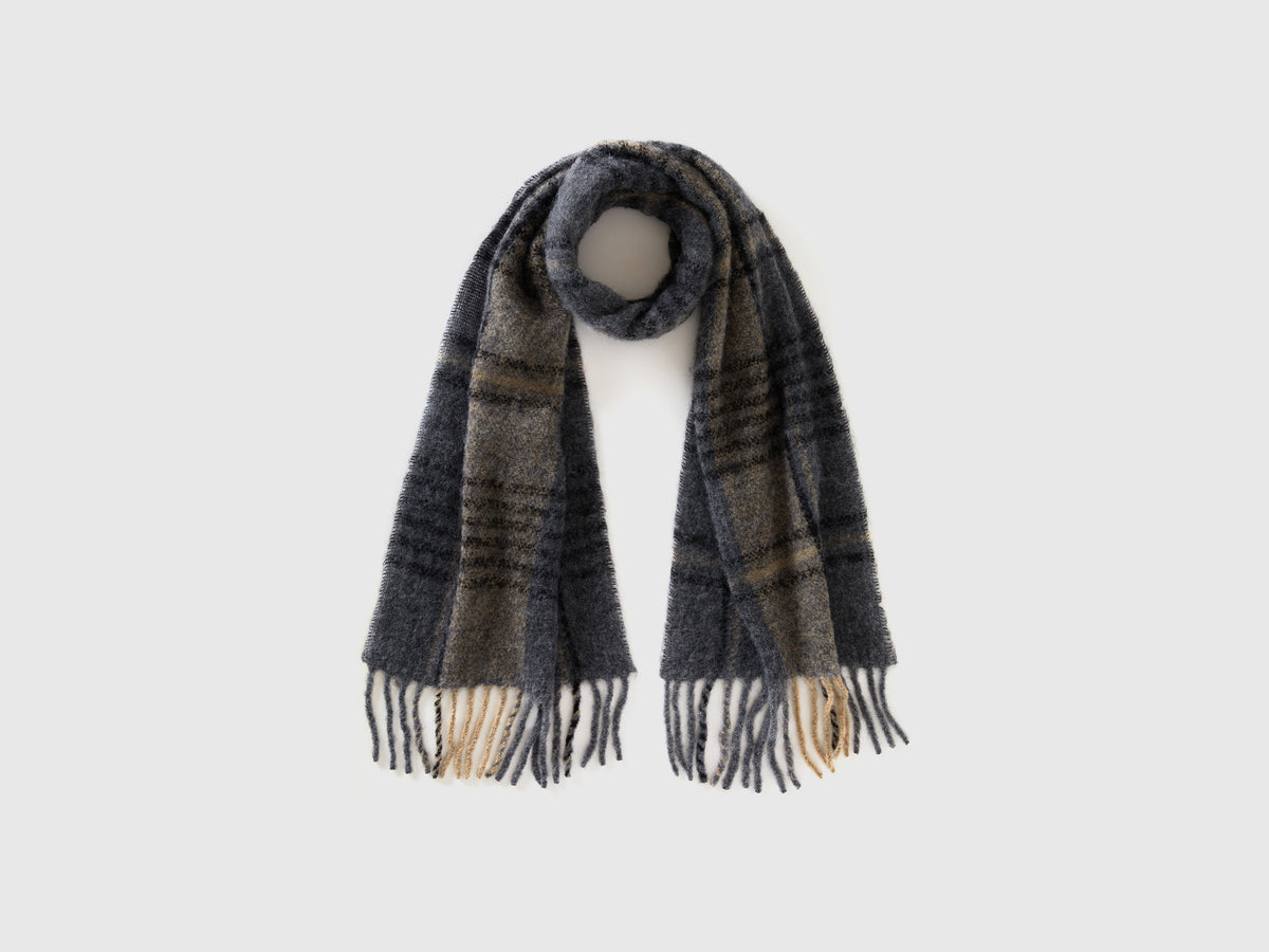 Sciarpa scozzese in misto lana e alpaca