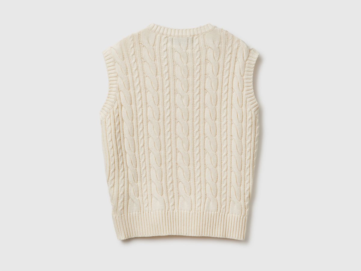 Gilet con trecce