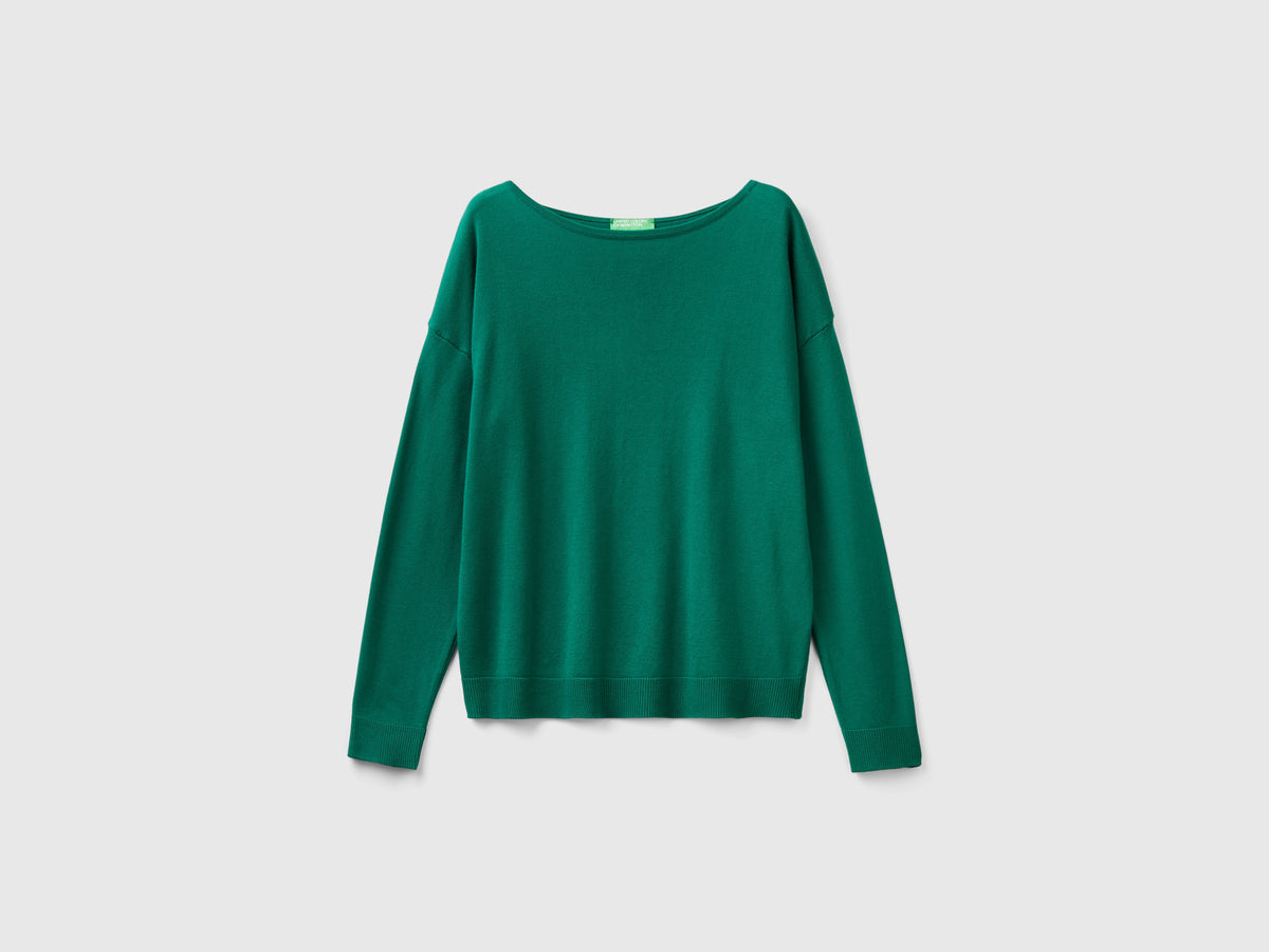 Maglia con scollo a barchetta