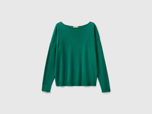 Maglia con scollo a barchetta