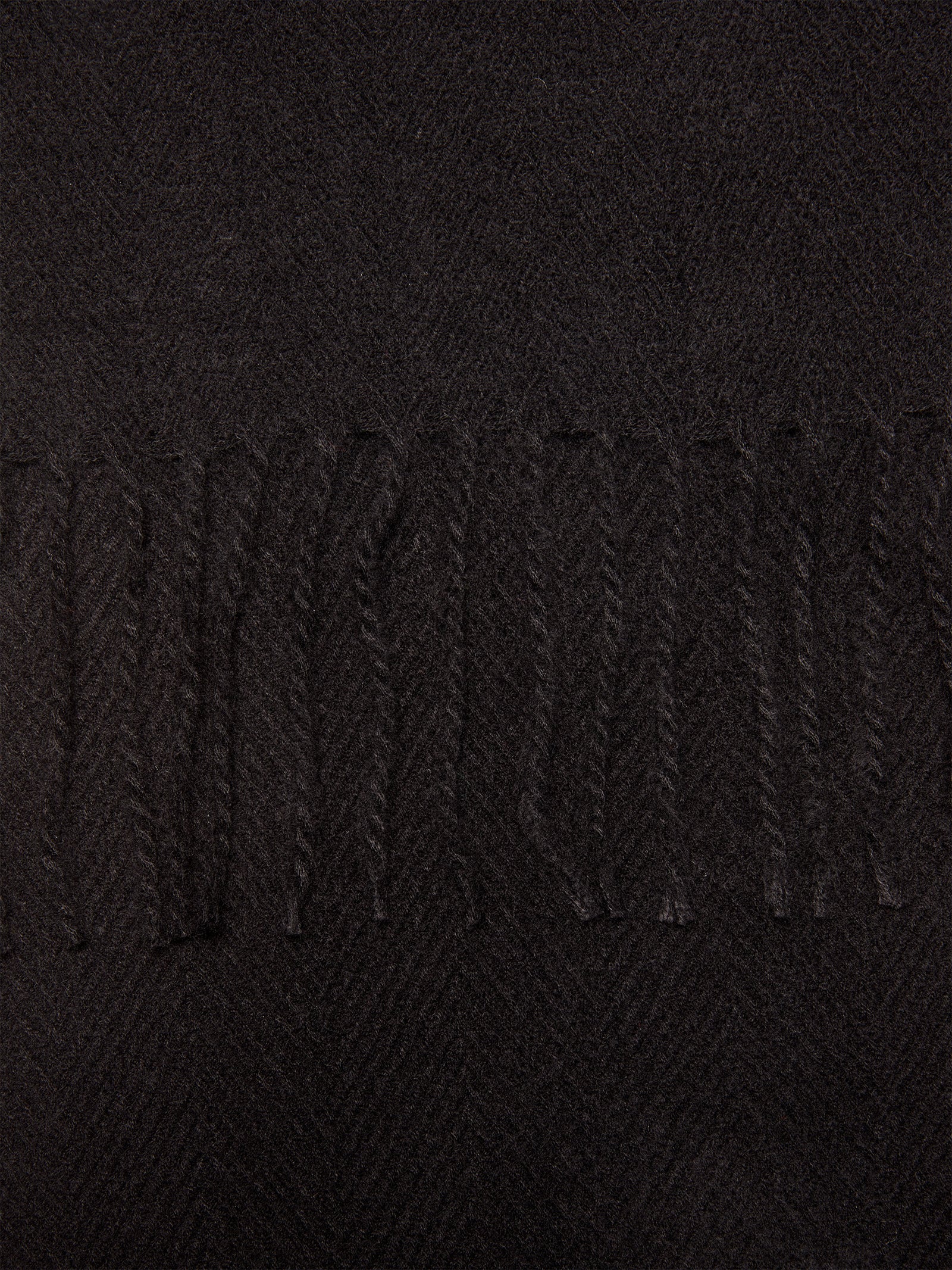 Sciarpa tinta unita da uomo nero 2 | Sisley Outlet