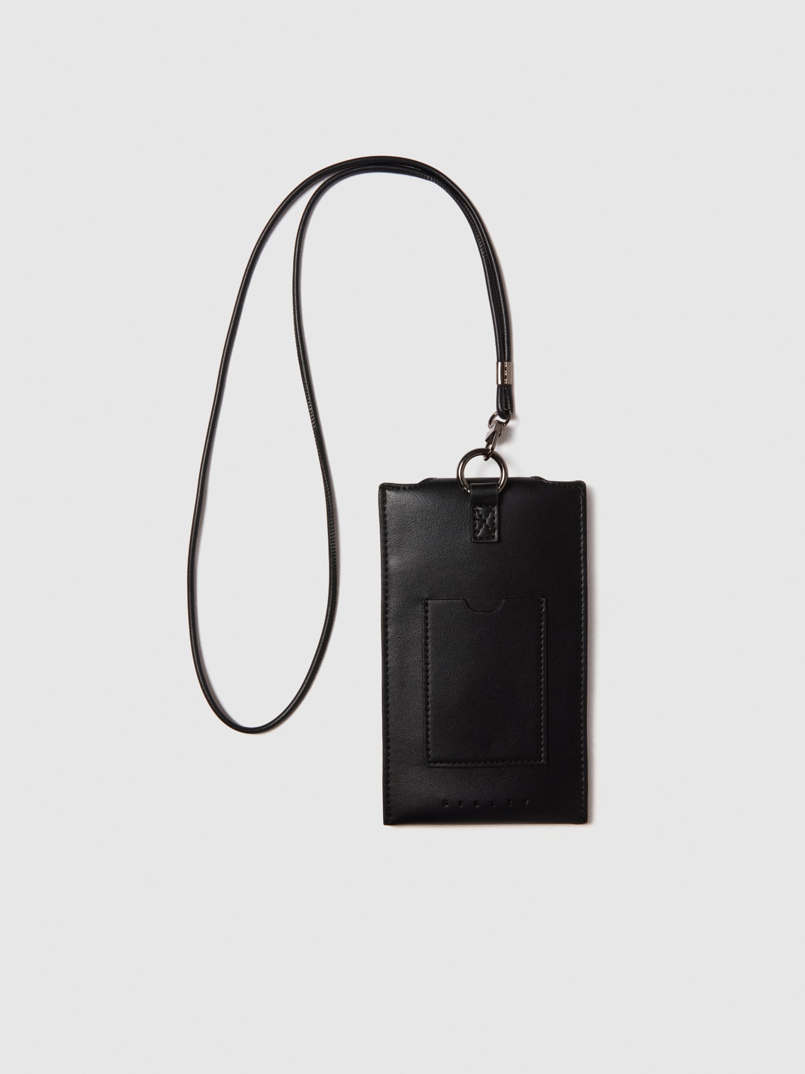 Porta cellulare da collo da uomo nero 2 | Sisley Outlet