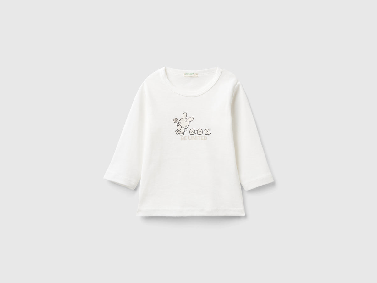 T-shirt manica lunga 100% cotone bio