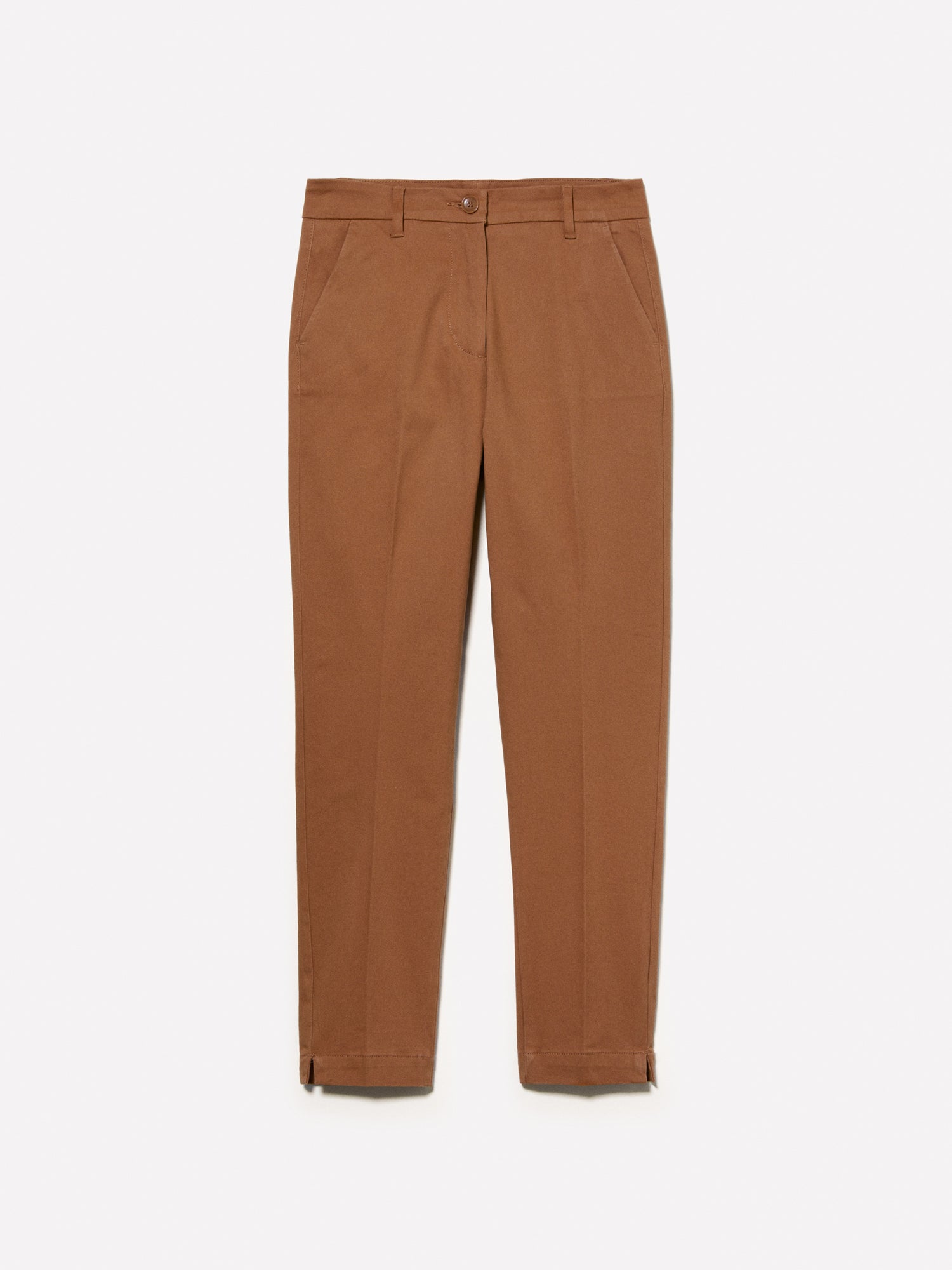 Chino slim fit da donna cammello | Sisley Outlet