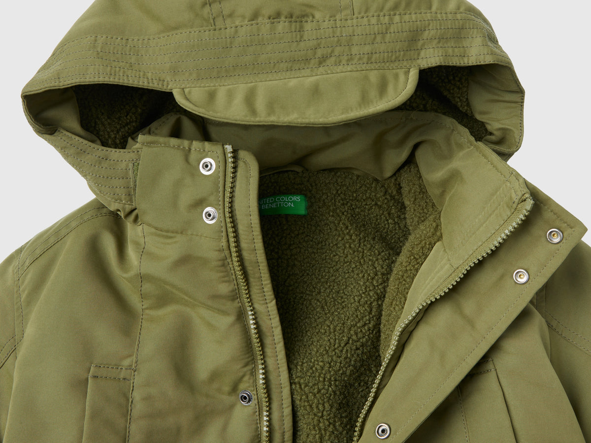 Parka imbottito con tasche