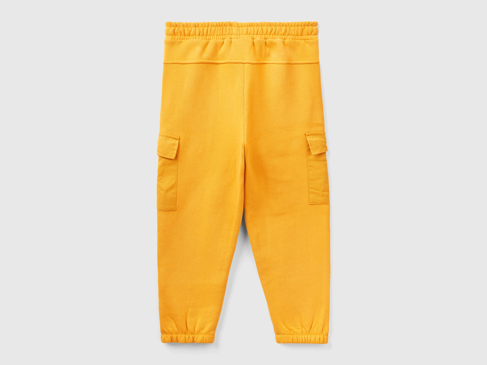 Joggers cargo in calda felpa da bambino giallo 2 | Benetton Outlet