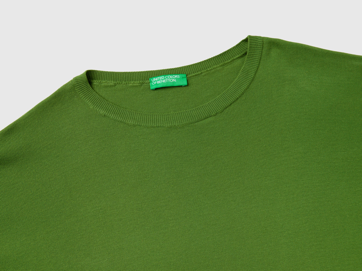 Maglia in cotone con scollo rotondo