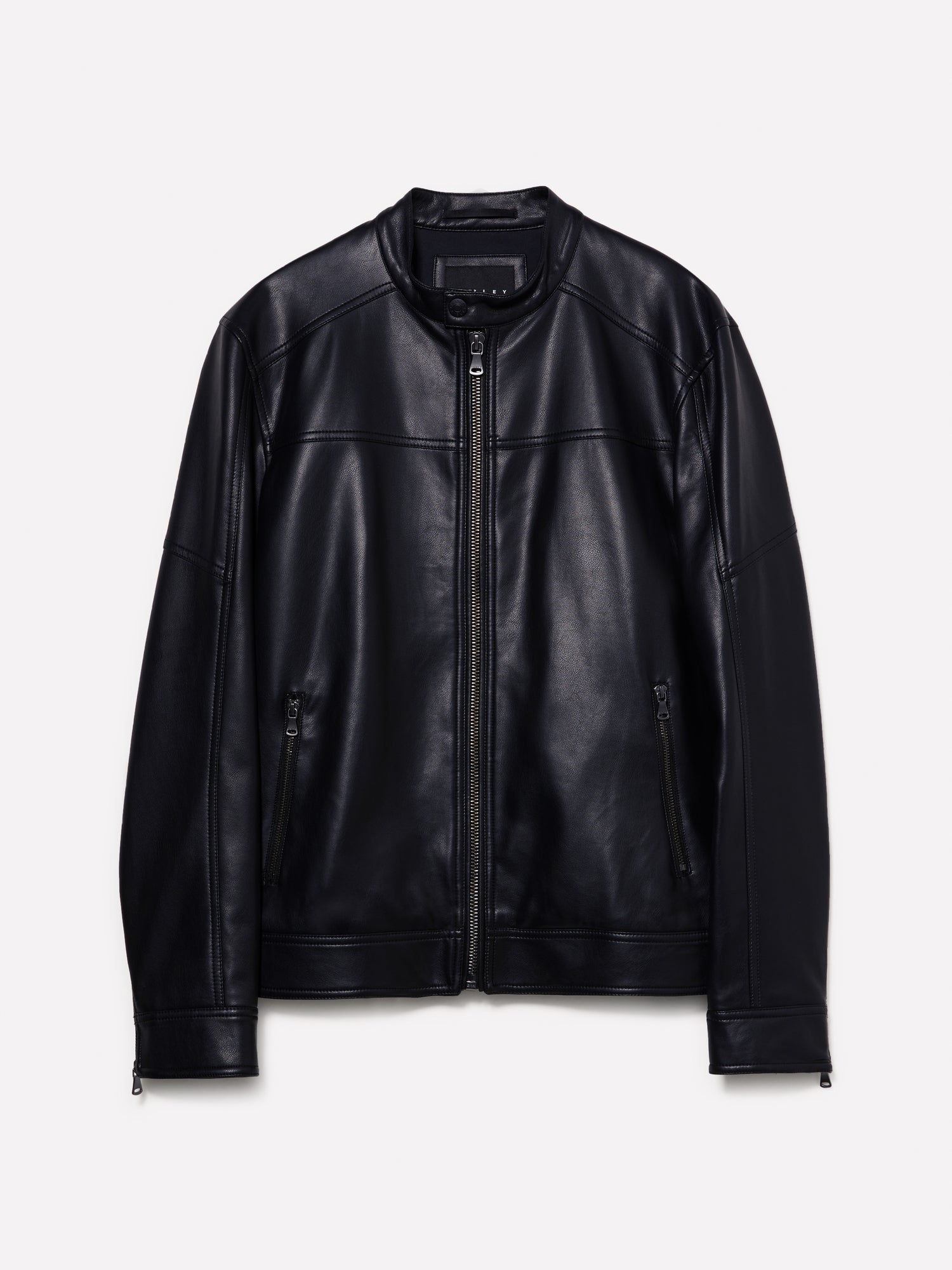 Giubbotto slim fit da uomo nero | Sisley Outlet