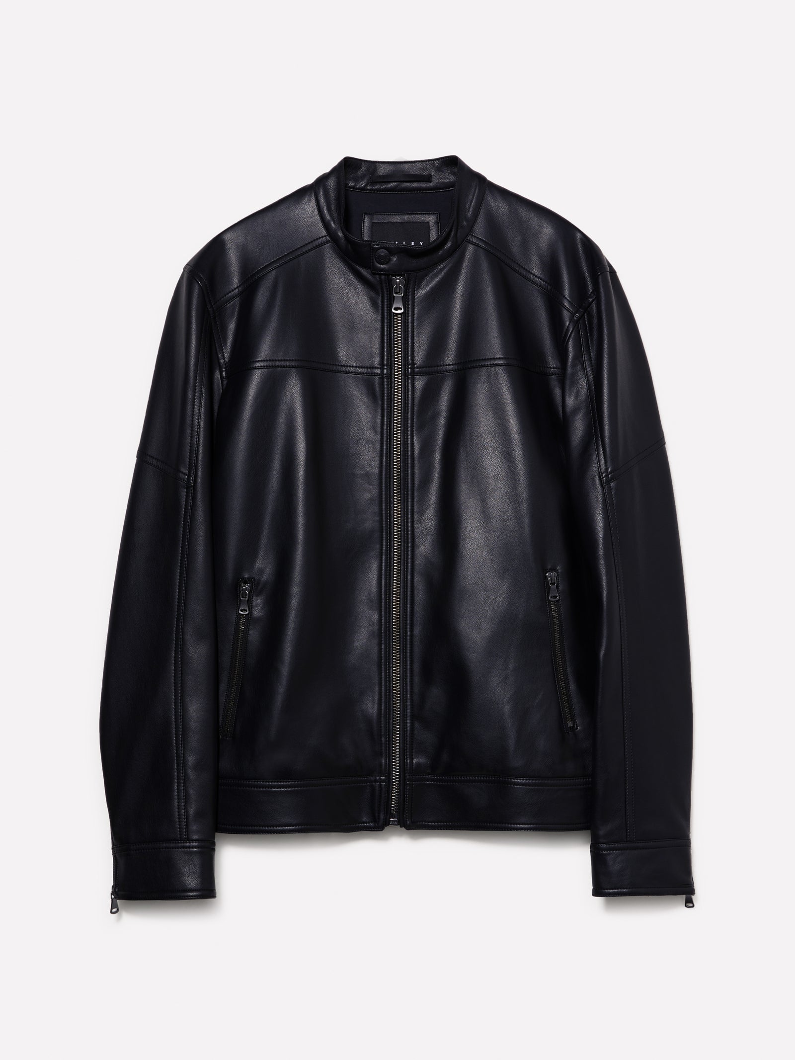 Giubbotto slim fit da uomo nero | Sisley Outlet