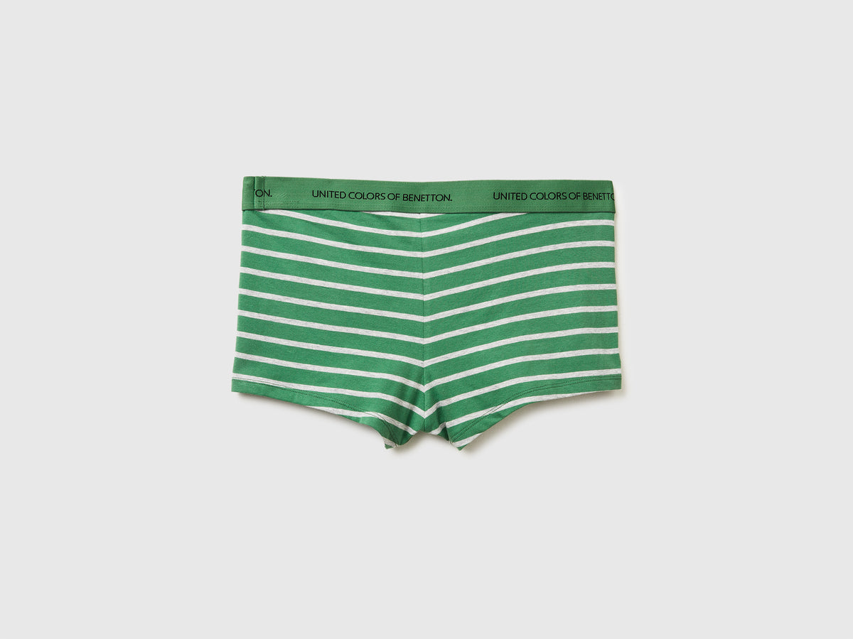 Boxer a righe in cotone stretch