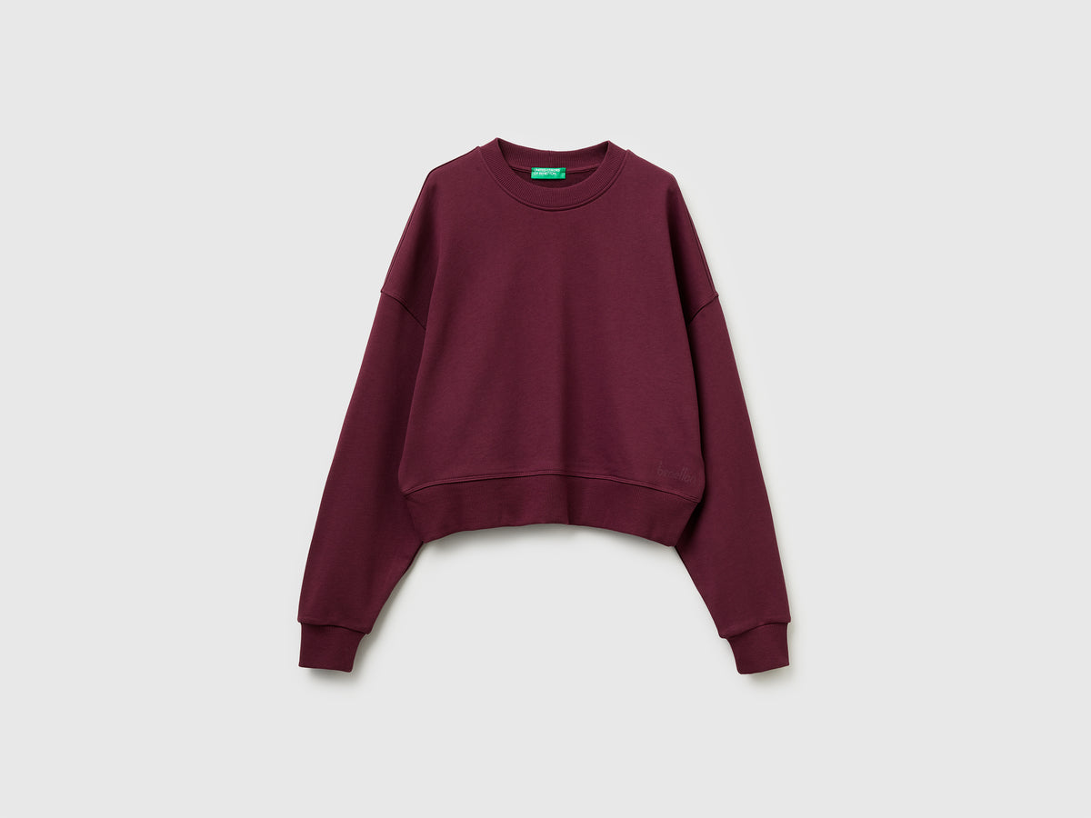Felpa 100% cotone con stampa logo