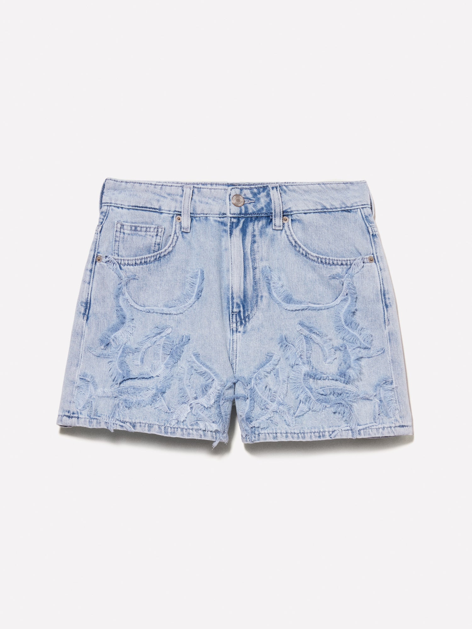 Shorts di jeans con ricami da donna azzurro | Sisley Outlet