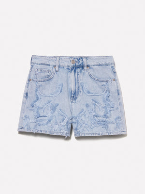 Shorts di jeans con ricami