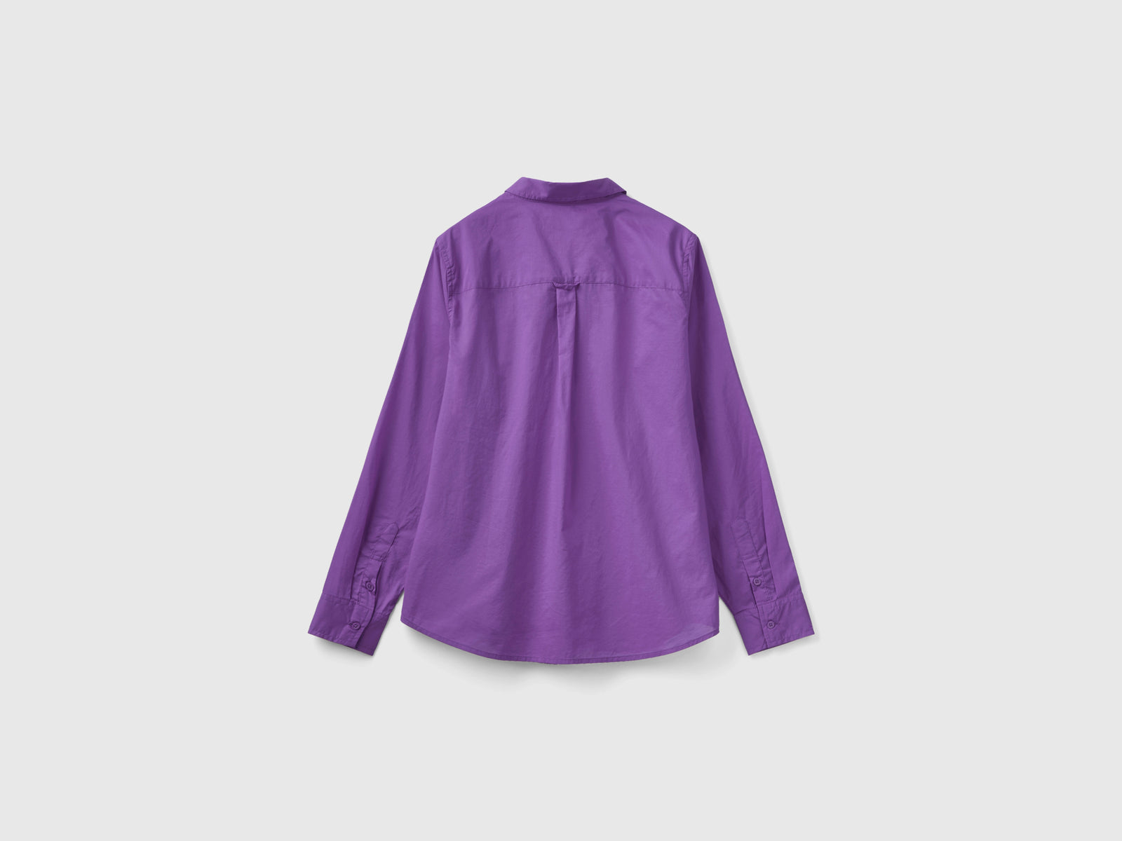 Camicia in cotone leggero da donna viola 2 | Benetton Outlet